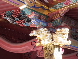 根津神社の象と獅子